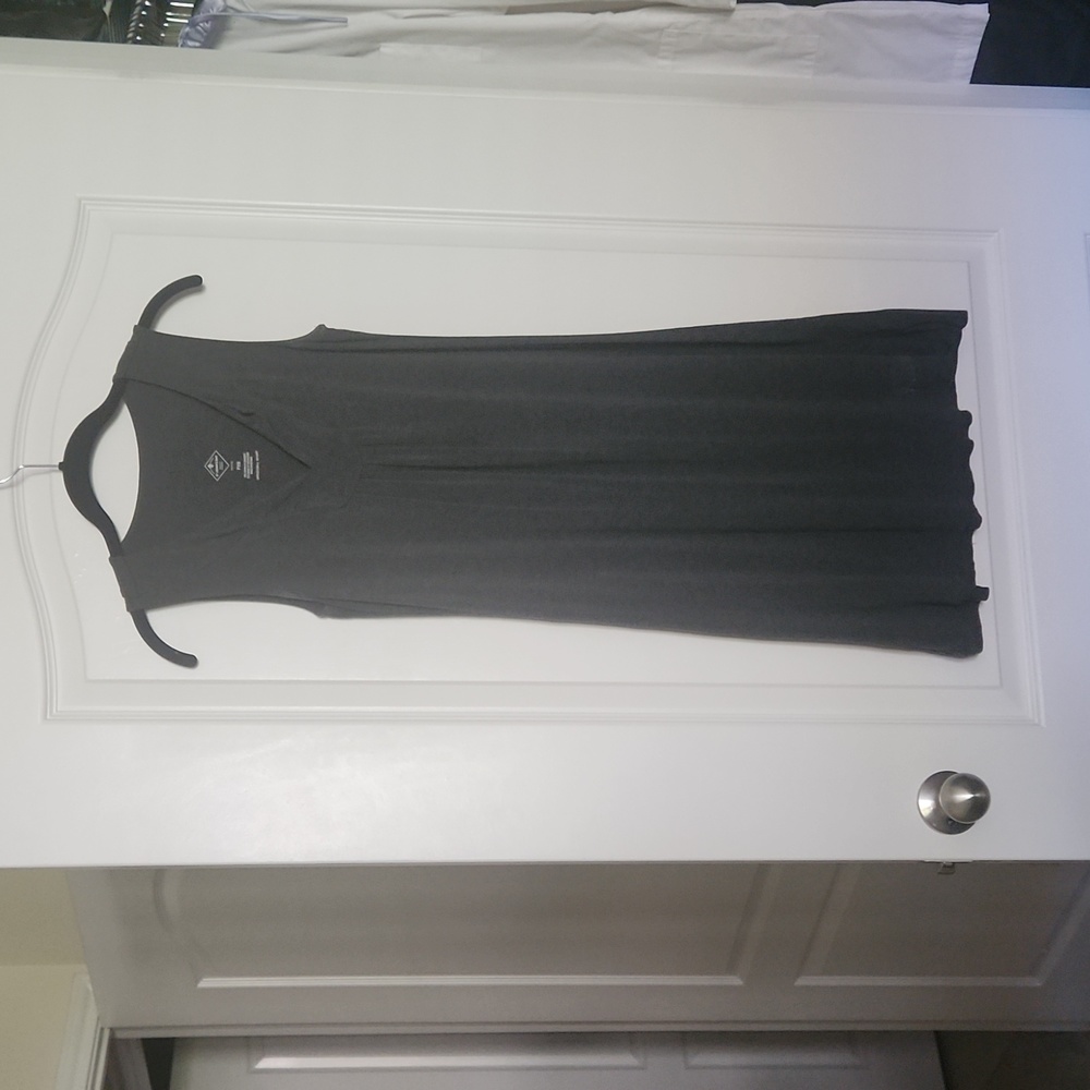 St John's Bay dark gray t shirt dress, PXS